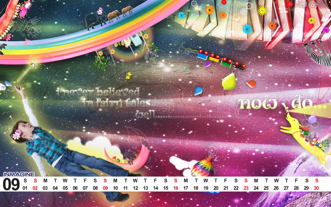 09 2012 Calendar fondo de pantalla (1) #14 - 1280x800