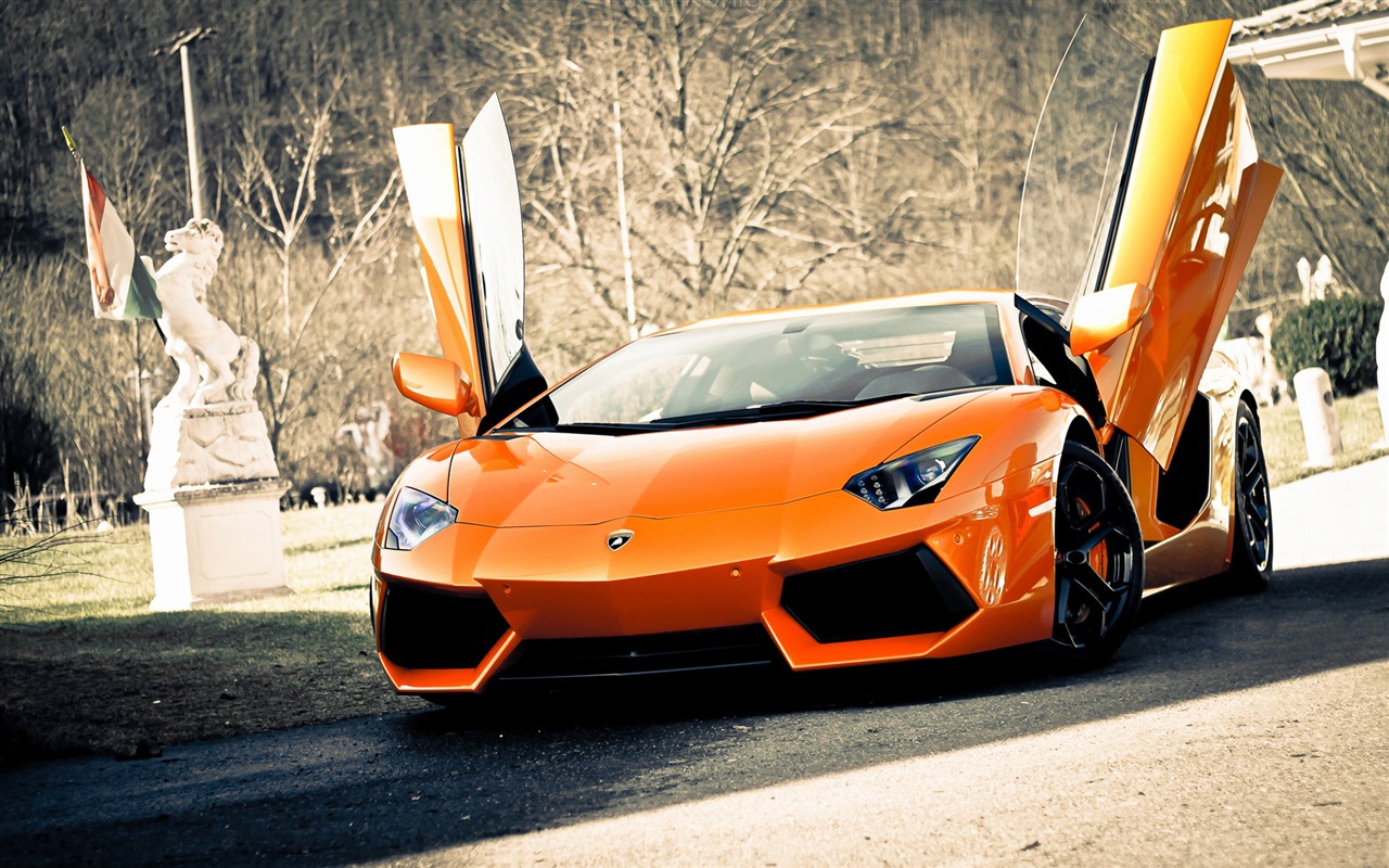 2012 Lamborghini Aventador LP700-4 蘭博基尼高清壁紙 #26 - 1280x800