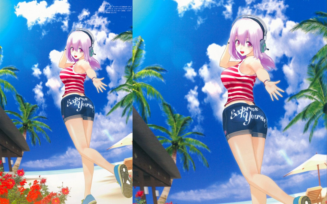 Super Sonico 超级索尼子 高清动漫壁纸5 - 1280x800