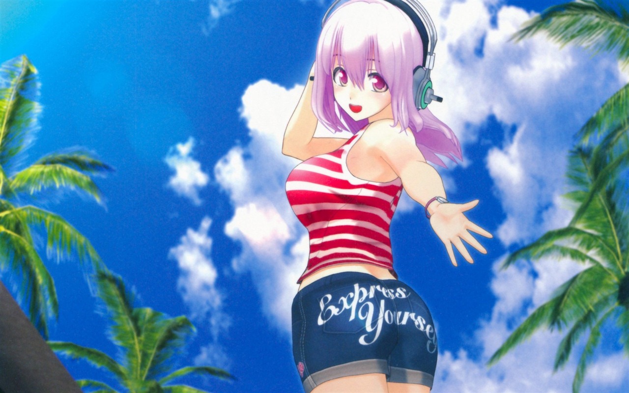 Супер Sonico HD Аниме обои #8 - 1280x800