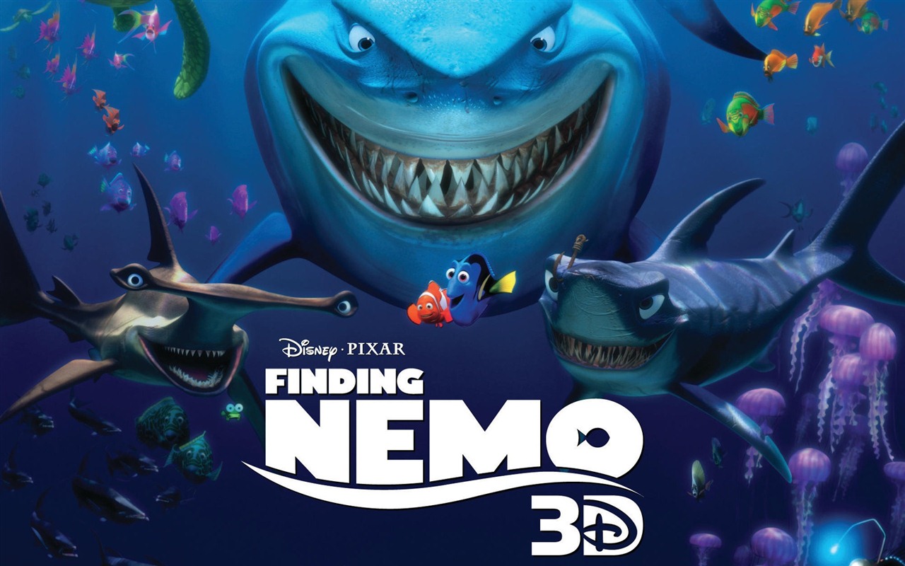 Finding Nemo 3D 海底總動員3D 2012高清壁紙 #1 - 1280x800