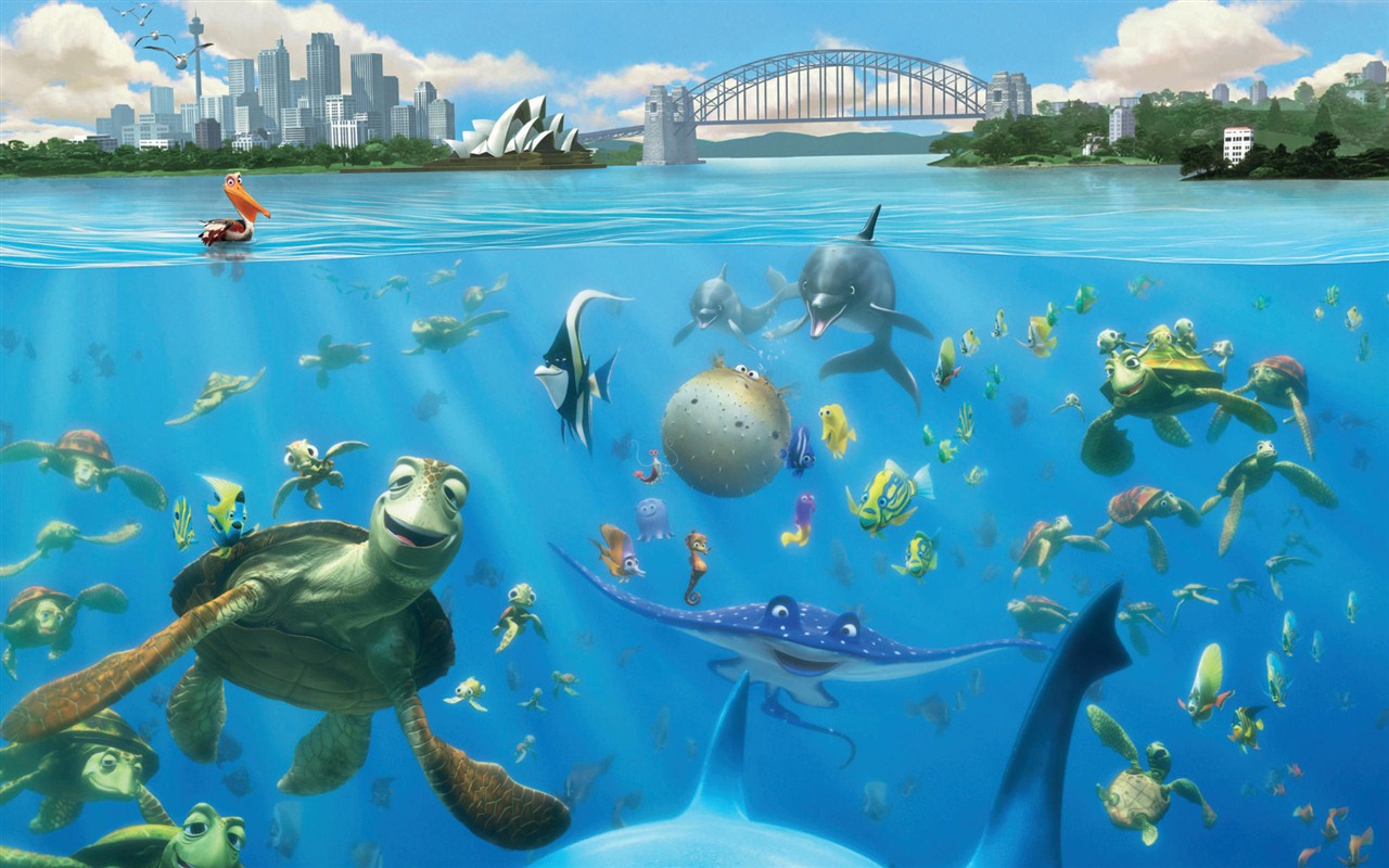 Le Monde de Nemo 3D 2012 fonds d'écran HD #8 - 1280x800