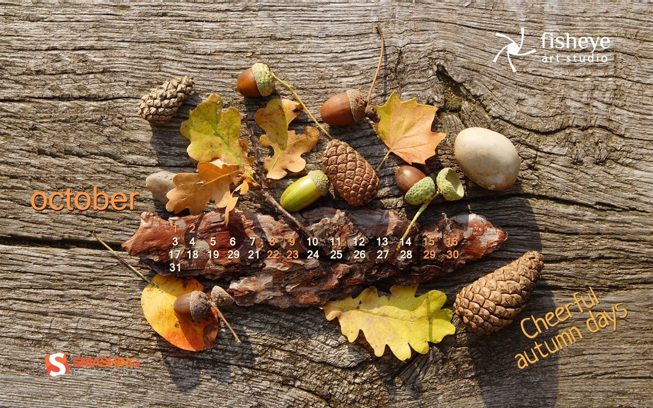 Octobre 2012 Calendar Wallpaper (1) #19 - 1280x800