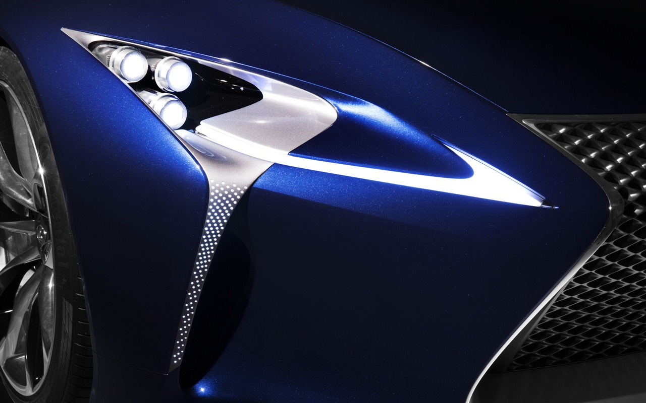 2012 Lexus LF-LC Blue concept 雷克薩斯 藍色概念車 高清壁紙 #11 - 1280x800