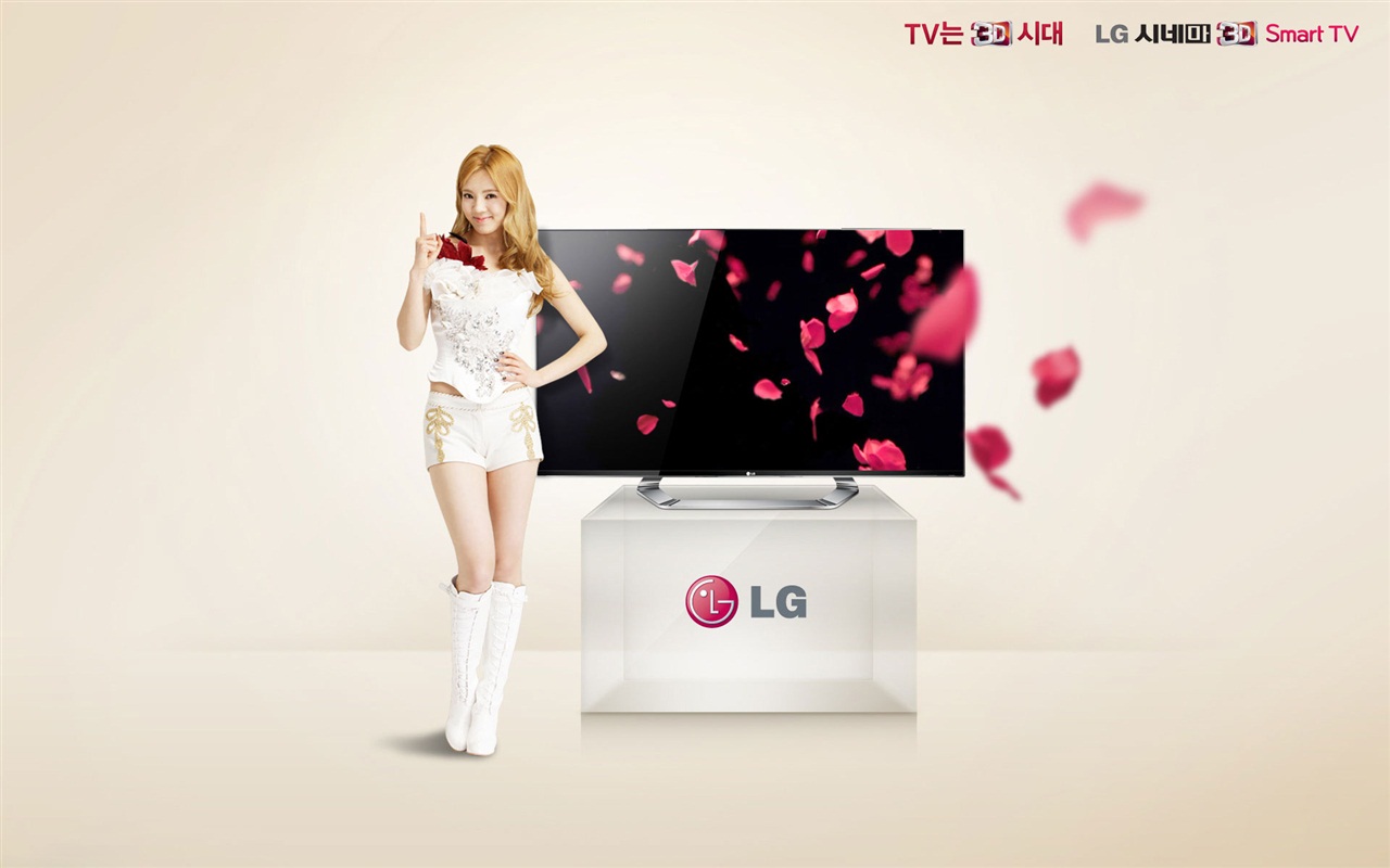 소녀 시대 ACE와 LG의 보증 광고의 HD 배경 화면 #13 - 1280x800