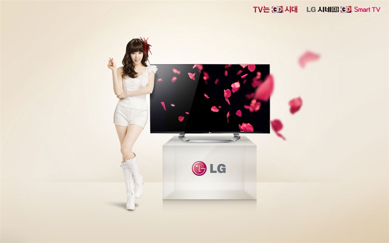 소녀 시대 ACE와 LG의 보증 광고의 HD 배경 화면 #15 - 1280x800