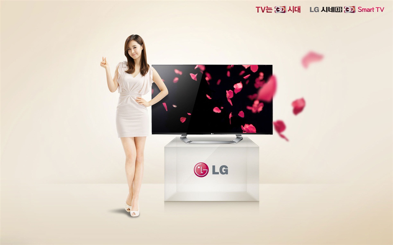 소녀 시대 ACE와 LG의 보증 광고의 HD 배경 화면 #17 - 1280x800
