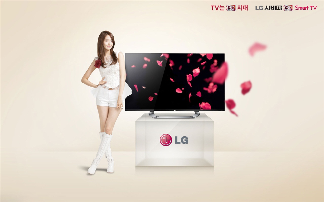 소녀 시대 ACE와 LG의 보증 광고의 HD 배경 화면 #20 - 1280x800