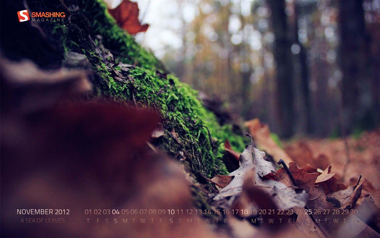 November 2012 Kalender Wallpaper (1) #7 - 1280x800