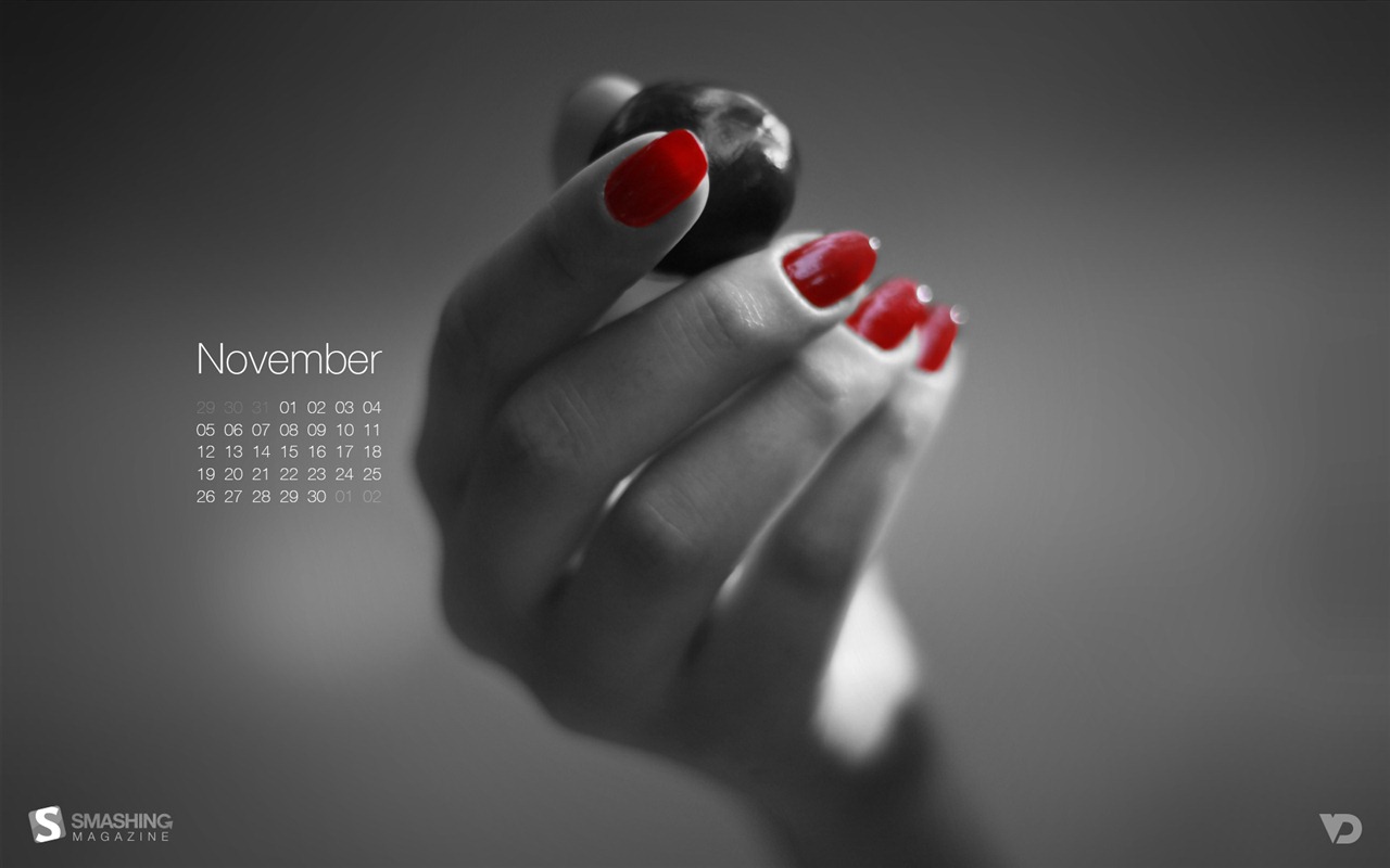 November 2012 Calendar wallpaper (1) #11 - 1280x800