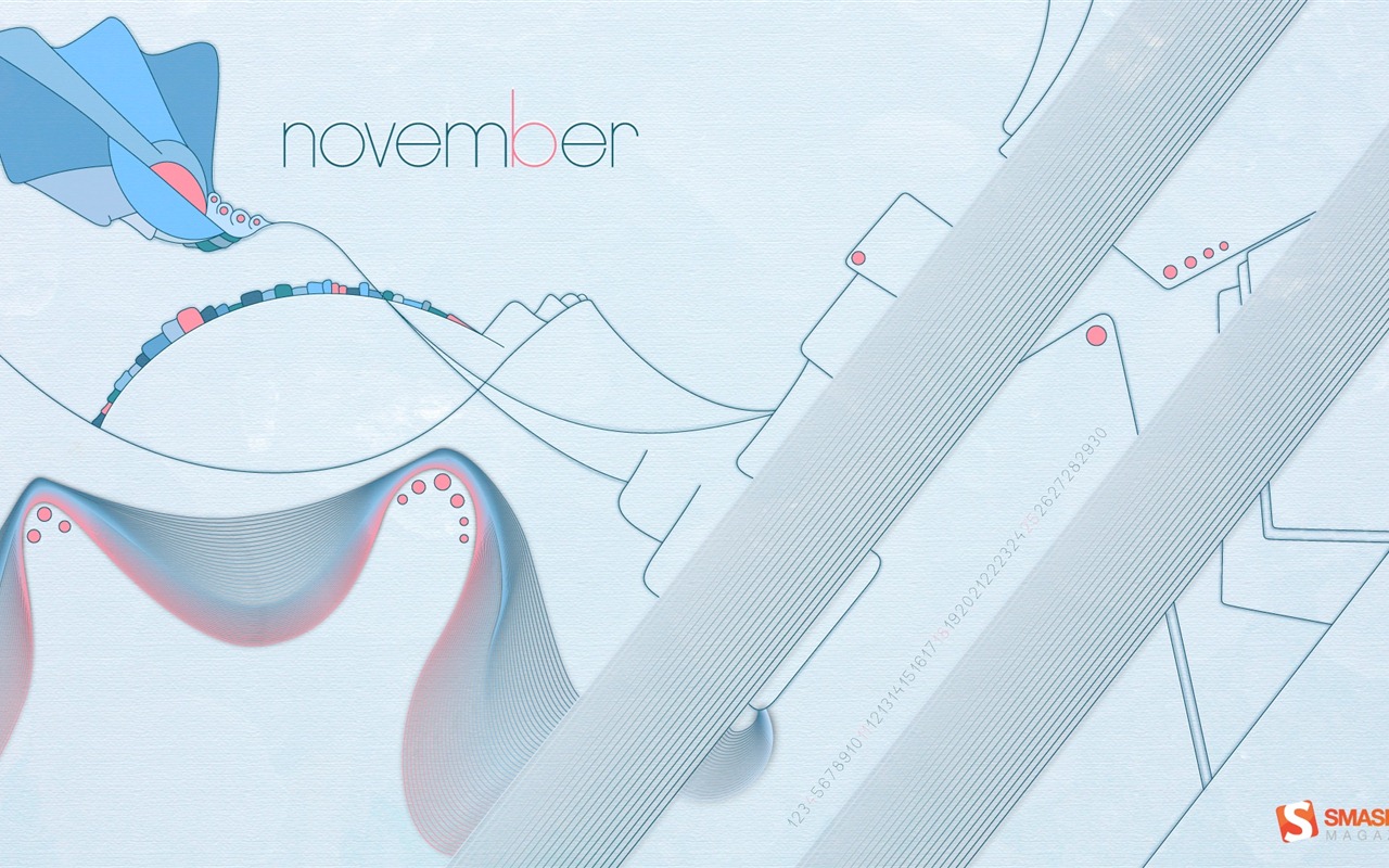 November 2012 Kalender Wallpaper (1) #16 - 1280x800