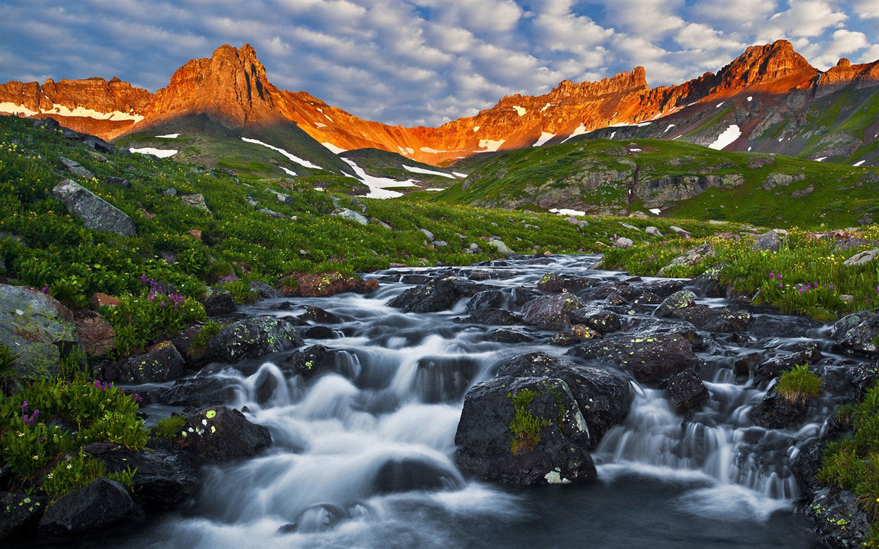 湖、海、木、森、山、美しい風景の壁紙 #3 - 1280x800