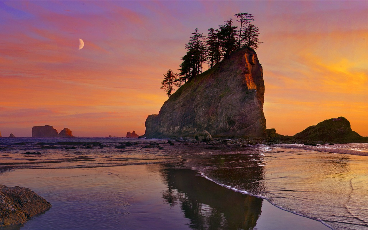 Windows 8 official panoramic wallpaper, cityscapes, Bridge, Horizon #1 - 1280x800