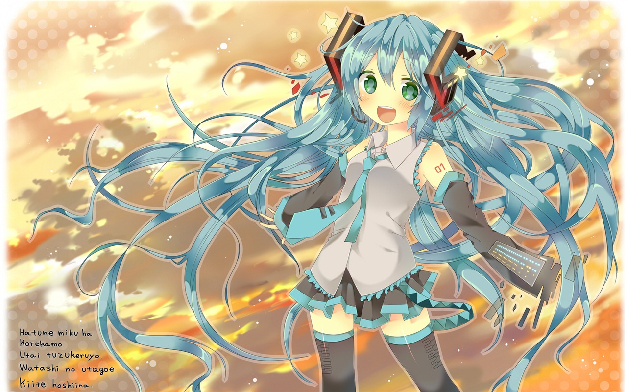 Hatsune Miku series wallpaper (5) #3 - 1280x800