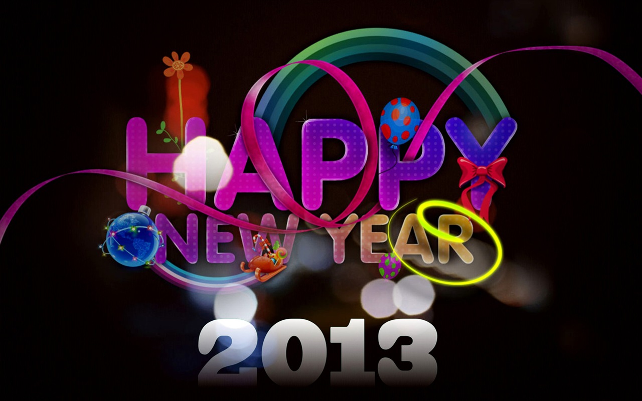 2013年新年快樂 高清壁紙 #15 - 1280x800