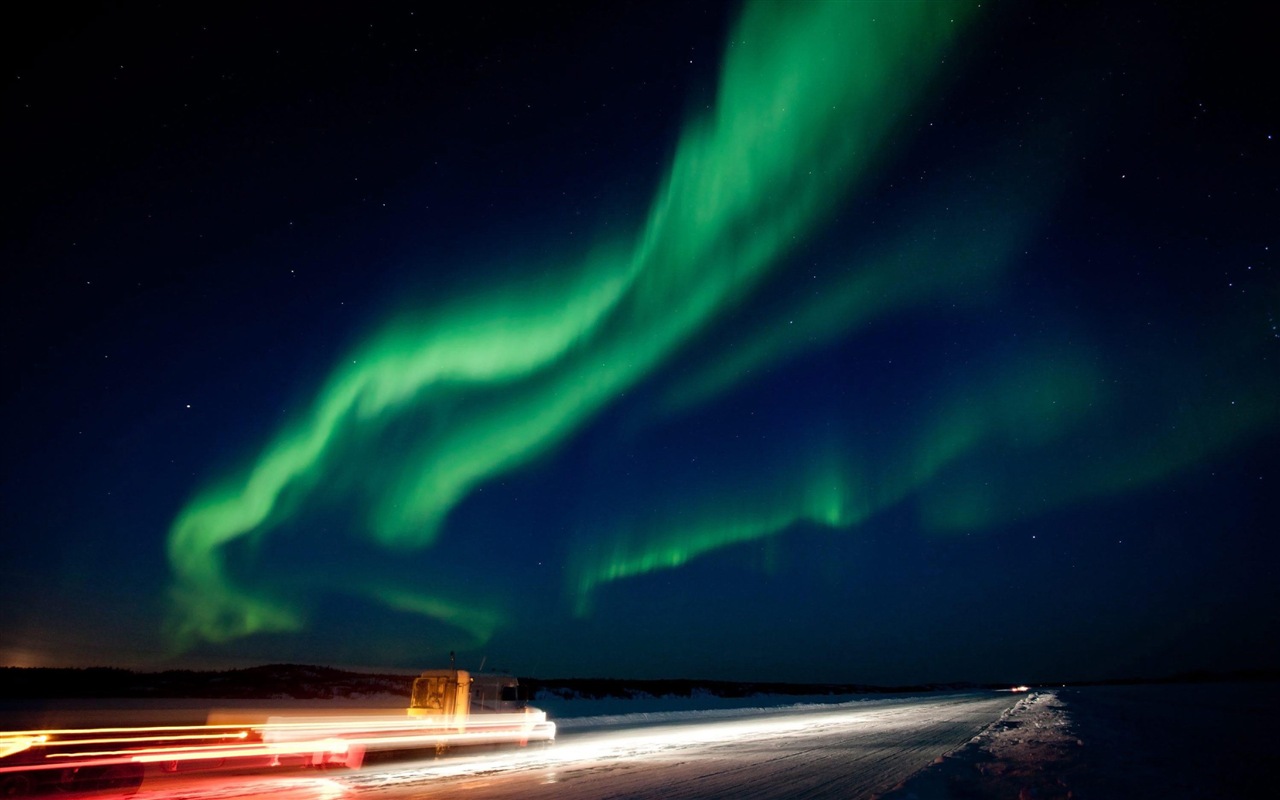 Naturwunder der Northern Lights HD Wallpaper (1) #5 - 1280x800