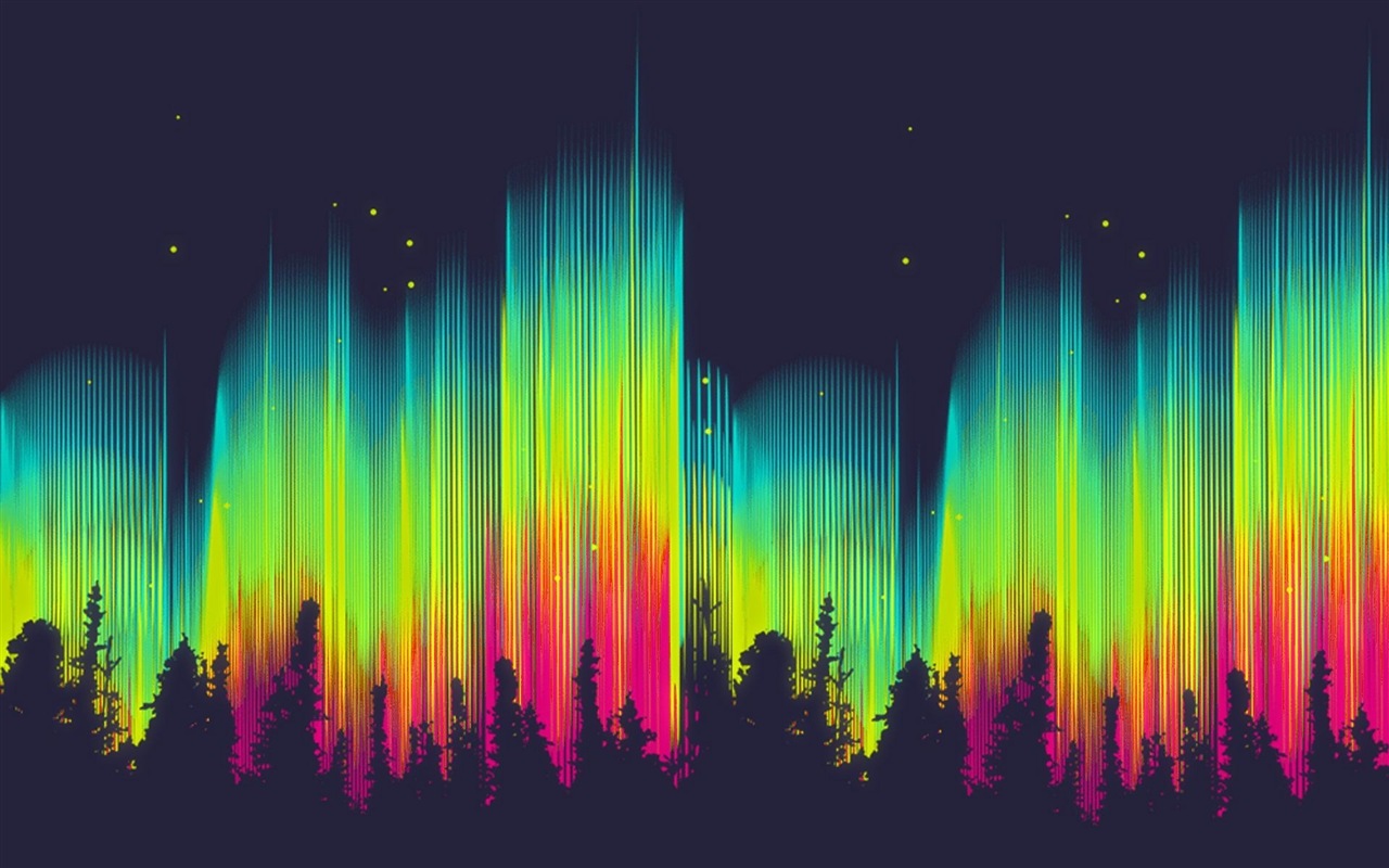 Přírodní divy Northern Lights HD Wallpaper (1) #10 - 1280x800