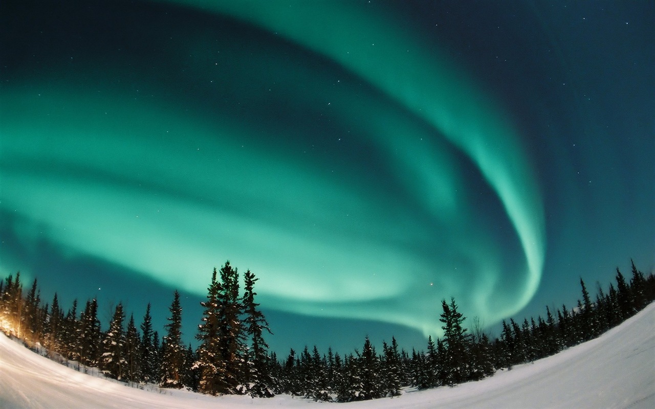 Přírodní divy Northern Lights HD Wallpaper (1) #12 - 1280x800