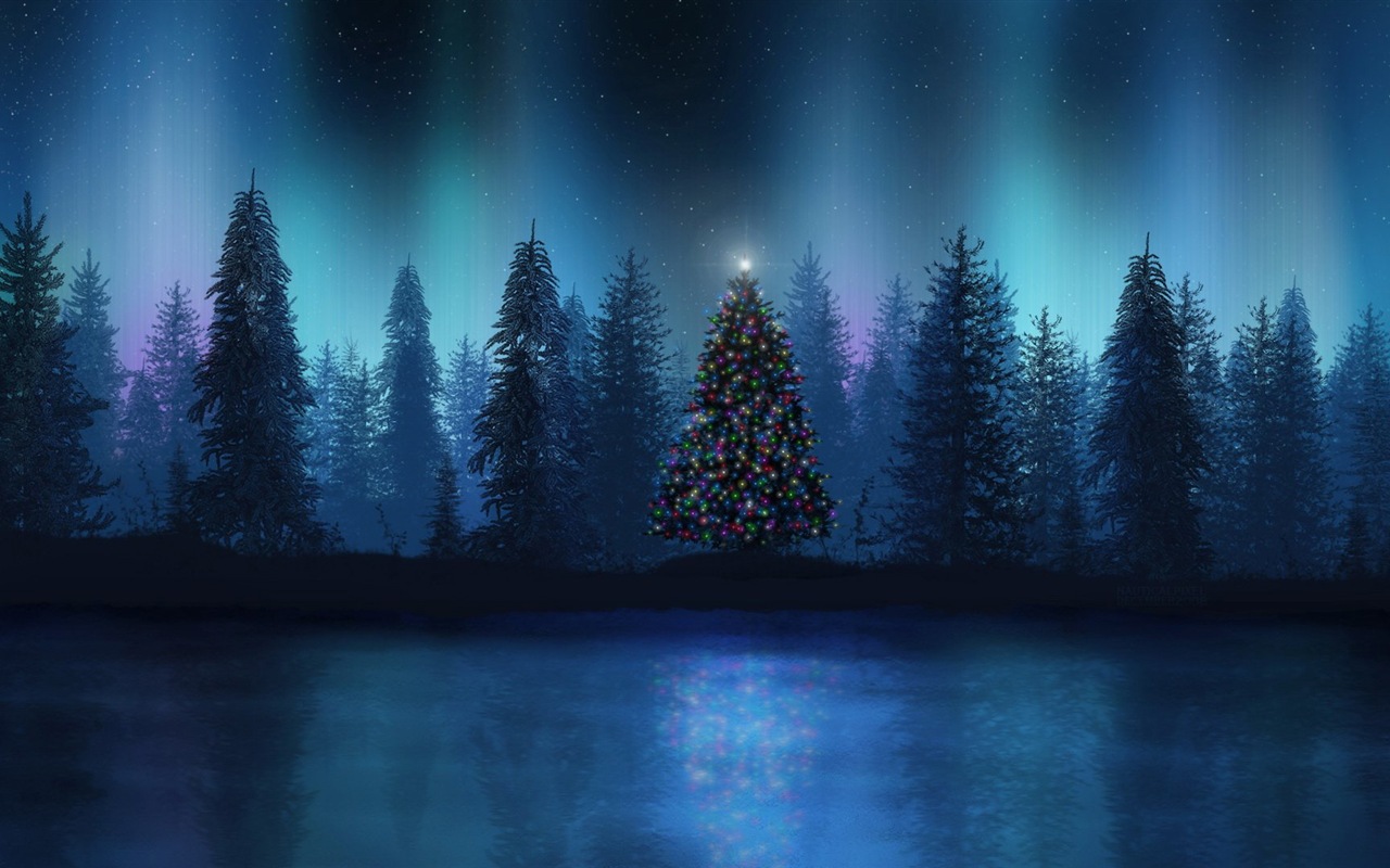 Přírodní divy Northern Lights HD Wallpaper (1) #14 - 1280x800