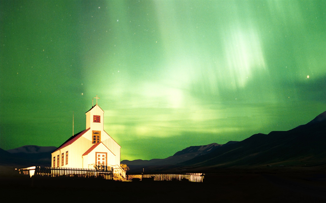 Přírodní divy Northern Lights HD Wallpaper (2) #5 - 1280x800