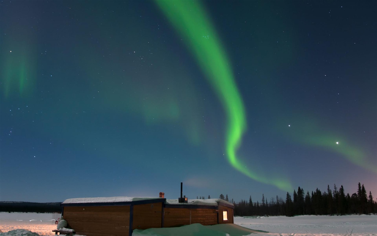 Přírodní divy Northern Lights HD Wallpaper (2) #16 - 1280x800