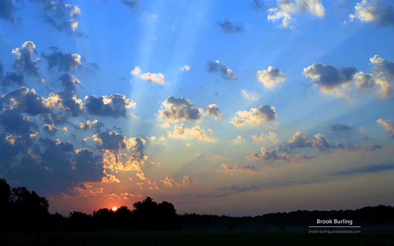 Windows 8 Fondos de pantalla: Painted Skies #3 - 1280x800