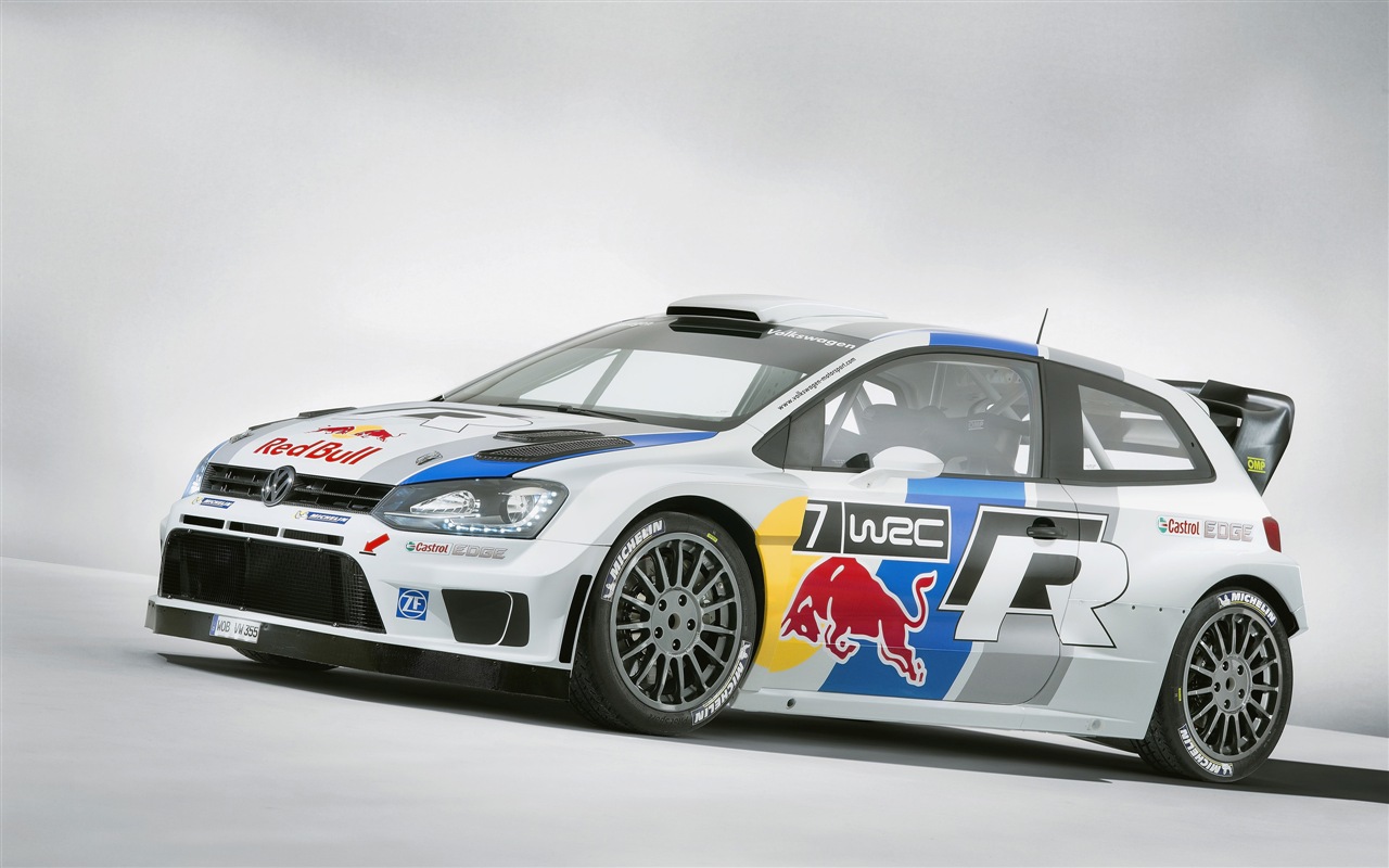 2013 폭스 바겐 폴로 R WRC HD 배경 화면 #1 - 1280x800