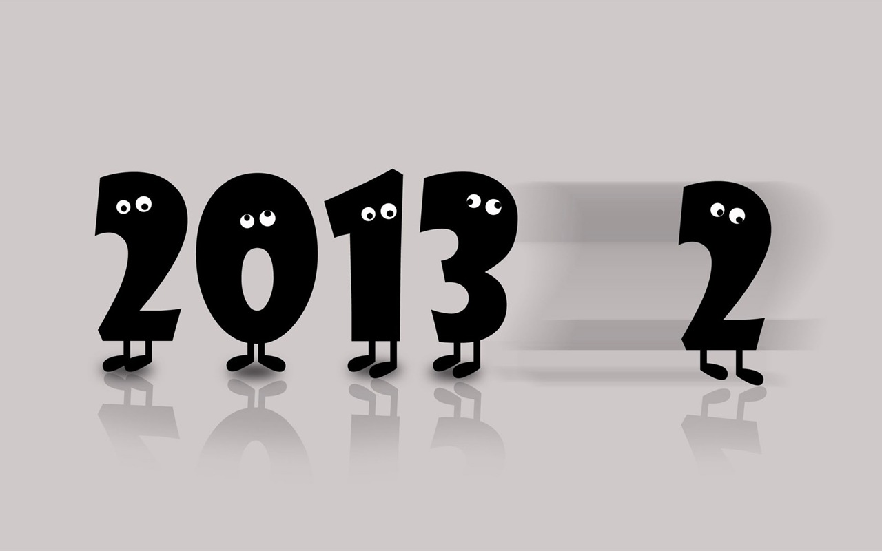 2013 New Year theme creative wallpaper(1) #2 - 1280x800