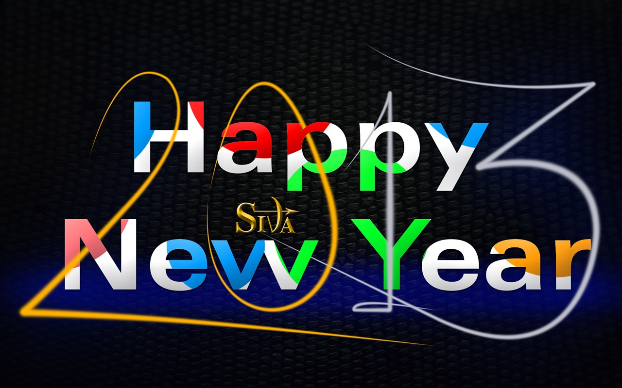 2013 New Year theme creative wallpaper(1) #4 - 1280x800