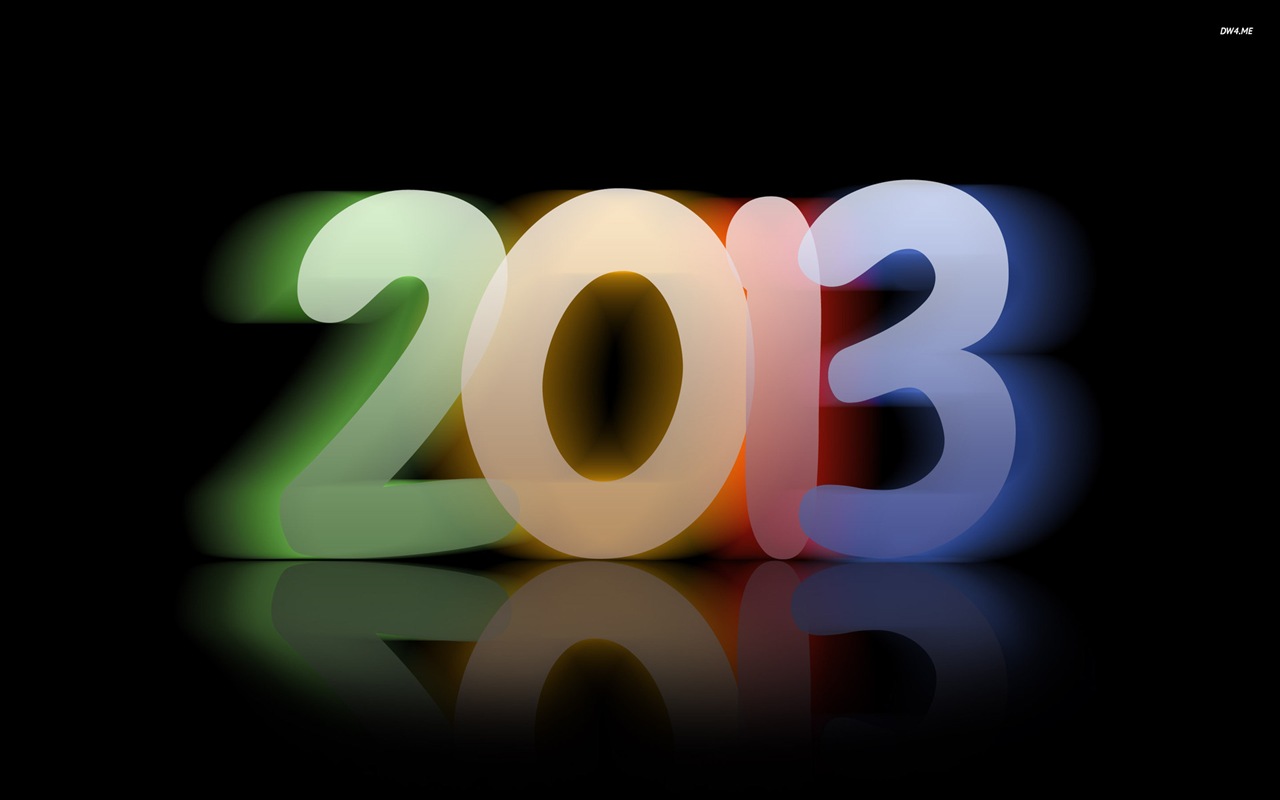 2013 New Year theme creative wallpaper(1) #8 - 1280x800