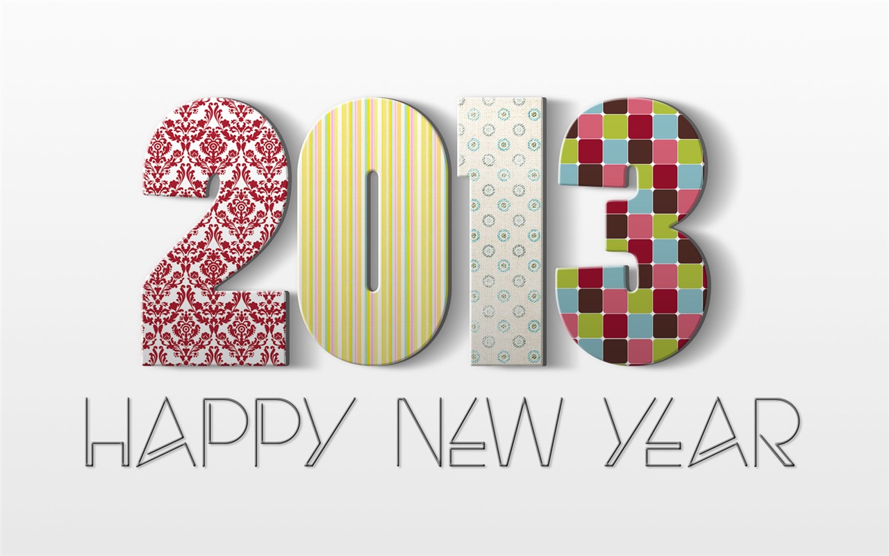 2013 New Year theme creative wallpaper(1) #15 - 1280x800