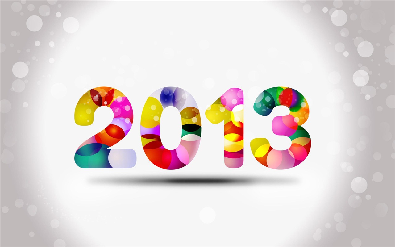 2013 New Year theme creative wallpaper(2) #4 - 1280x800