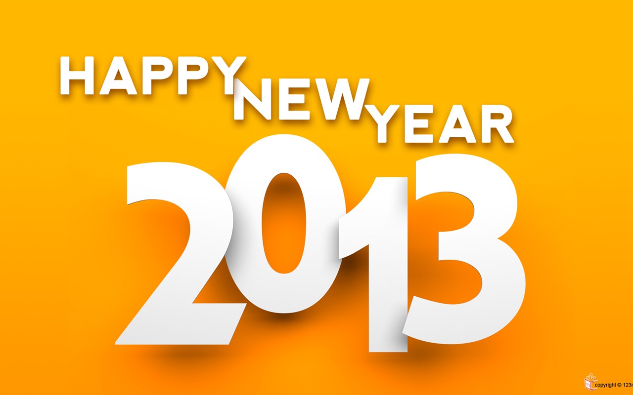 2013 New Year theme creative wallpaper(2) #9 - 1280x800