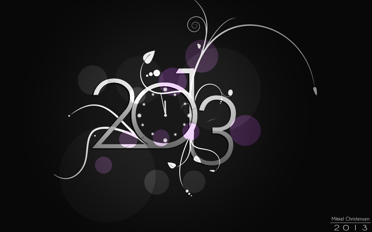 2013 New Year theme creative wallpaper(2) #12 - 1280x800