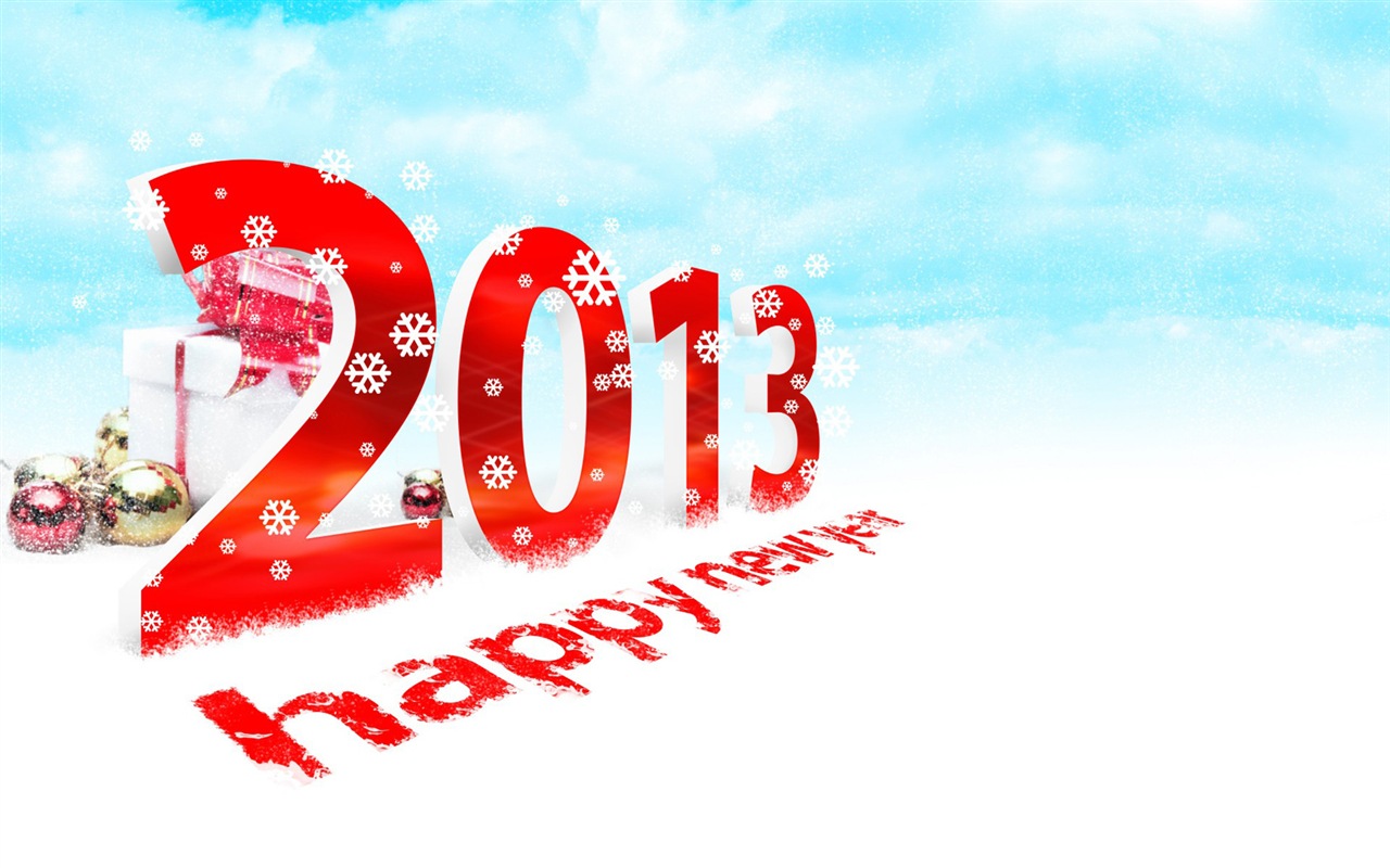 2013 New Year theme creative wallpaper(2) #13 - 1280x800