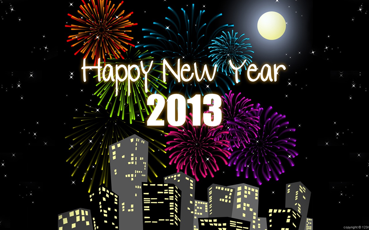 2013 New Year theme creative wallpaper(2) #17 - 1280x800