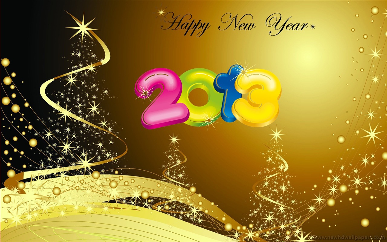 2013 New Year theme creative wallpaper(2) #18 - 1280x800