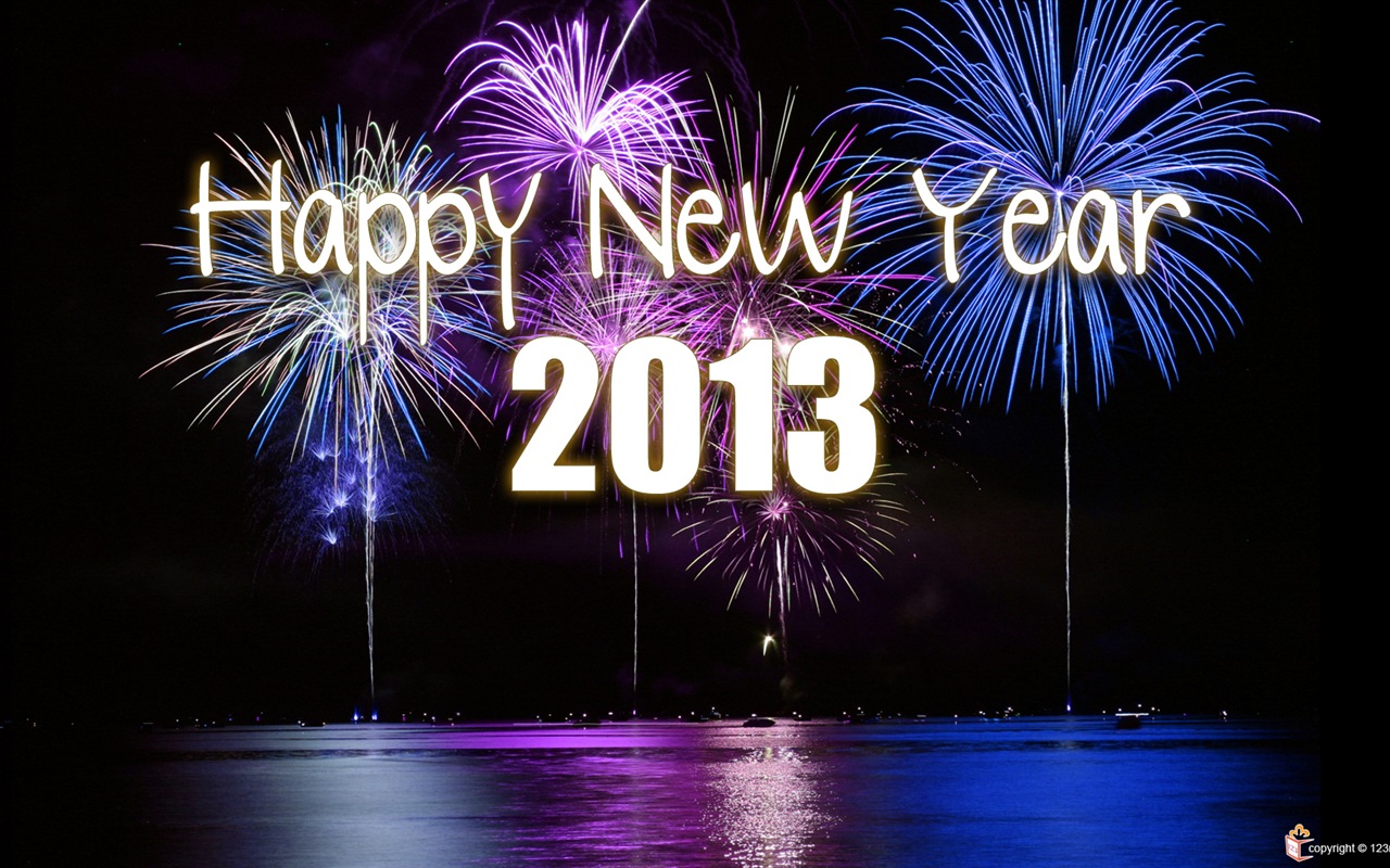 2013 New Year theme creative wallpaper(2) #19 - 1280x800