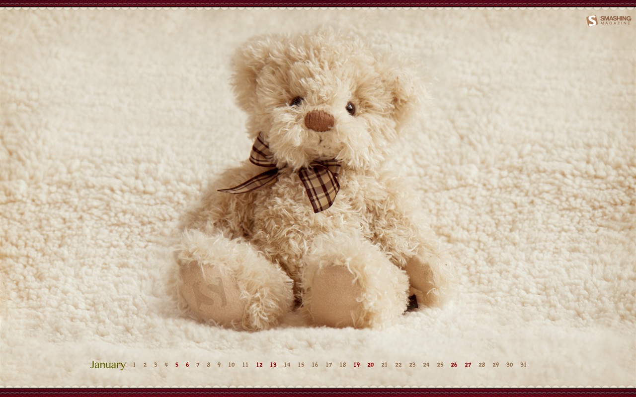 Januar 2013 Kalender Wallpaper (2) #12 - 1280x800