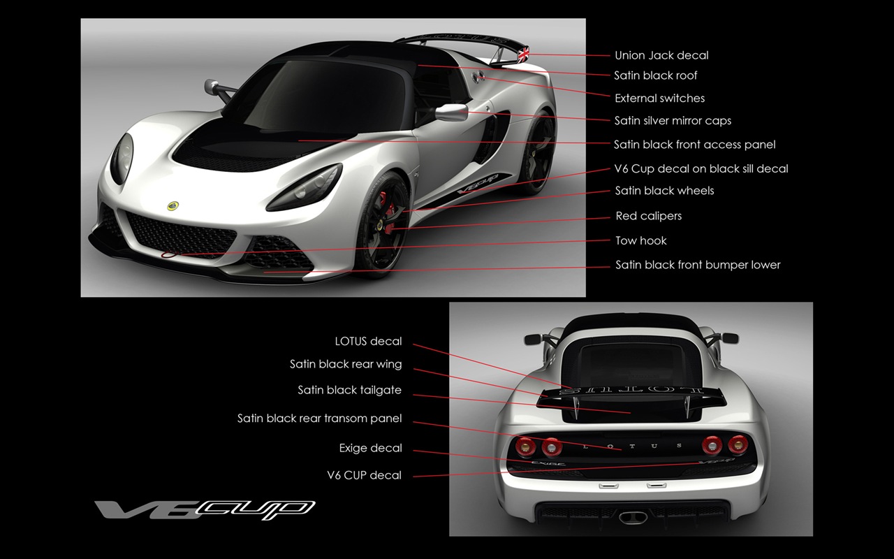 2013 Lotus Exige Cup V6 R HD fonds d'écran #11 - 1280x800