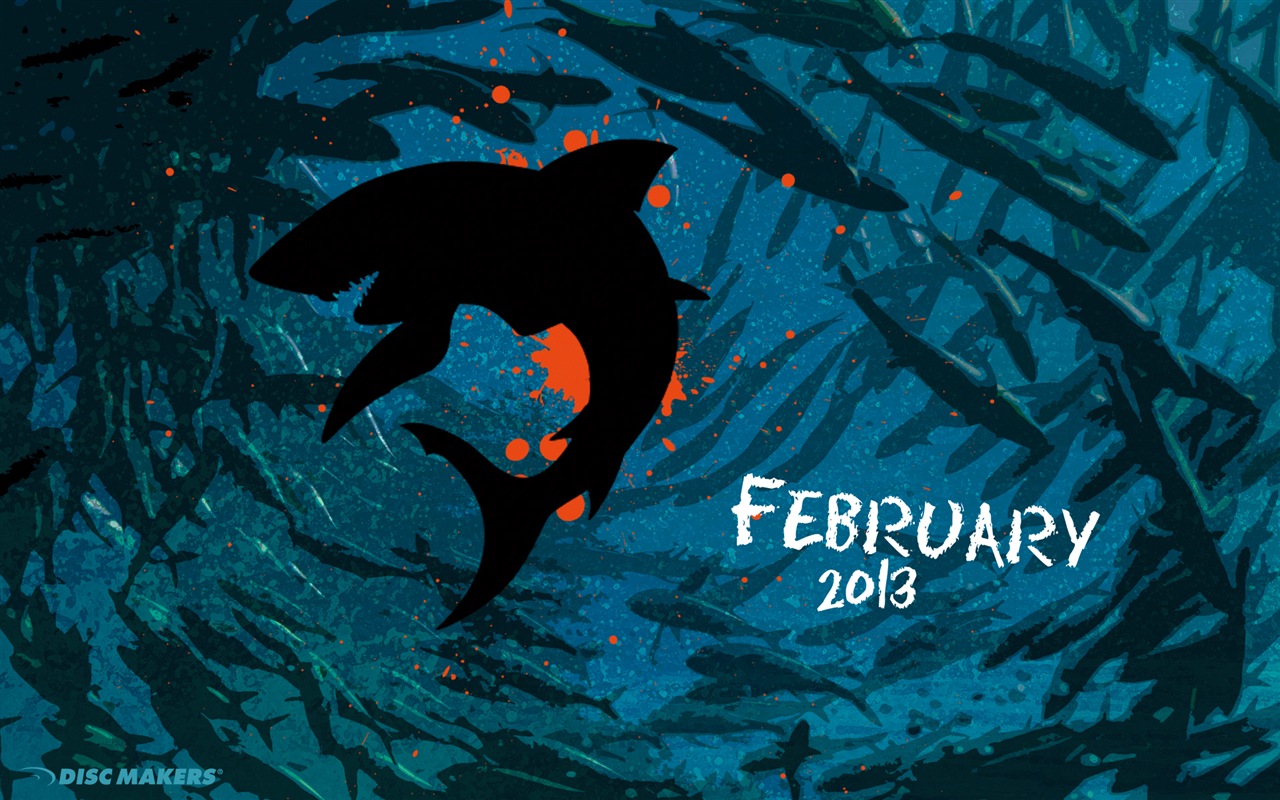 February 2013 Calendar wallpaper (1) #6 - 1280x800