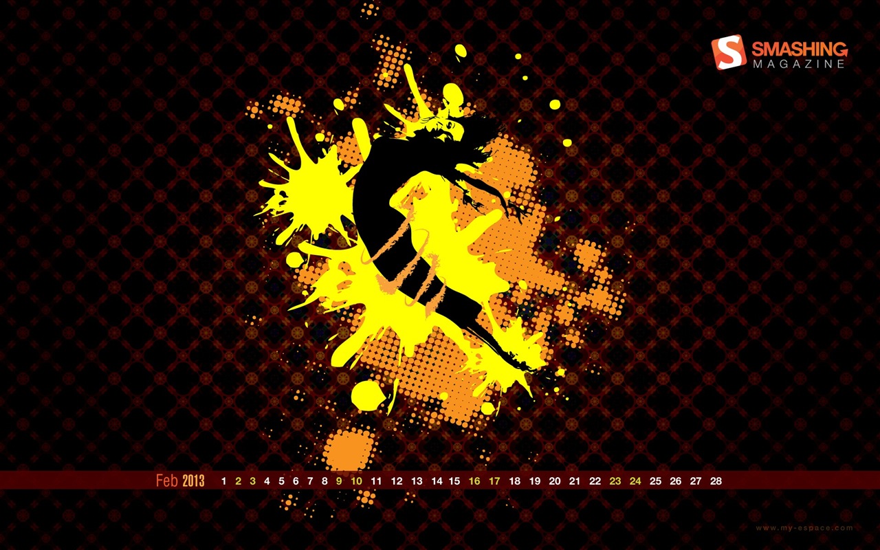 2013年2月 月曆壁紙(一) #11 - 1280x800