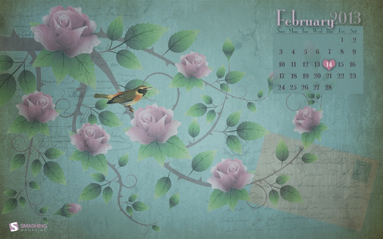 02 2013 Calendar fondo de pantalla (1) #14 - 1280x800