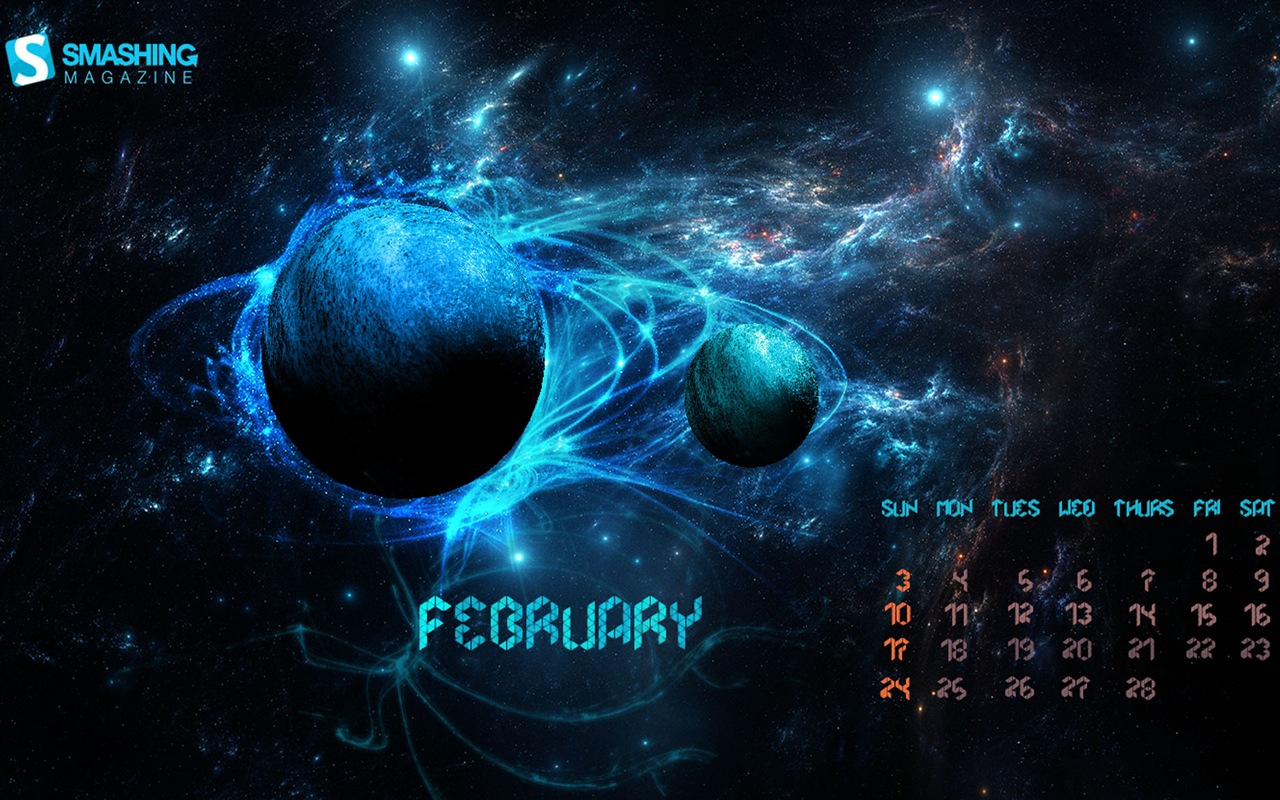 2013年2月 月曆壁紙(一) #17 - 1280x800