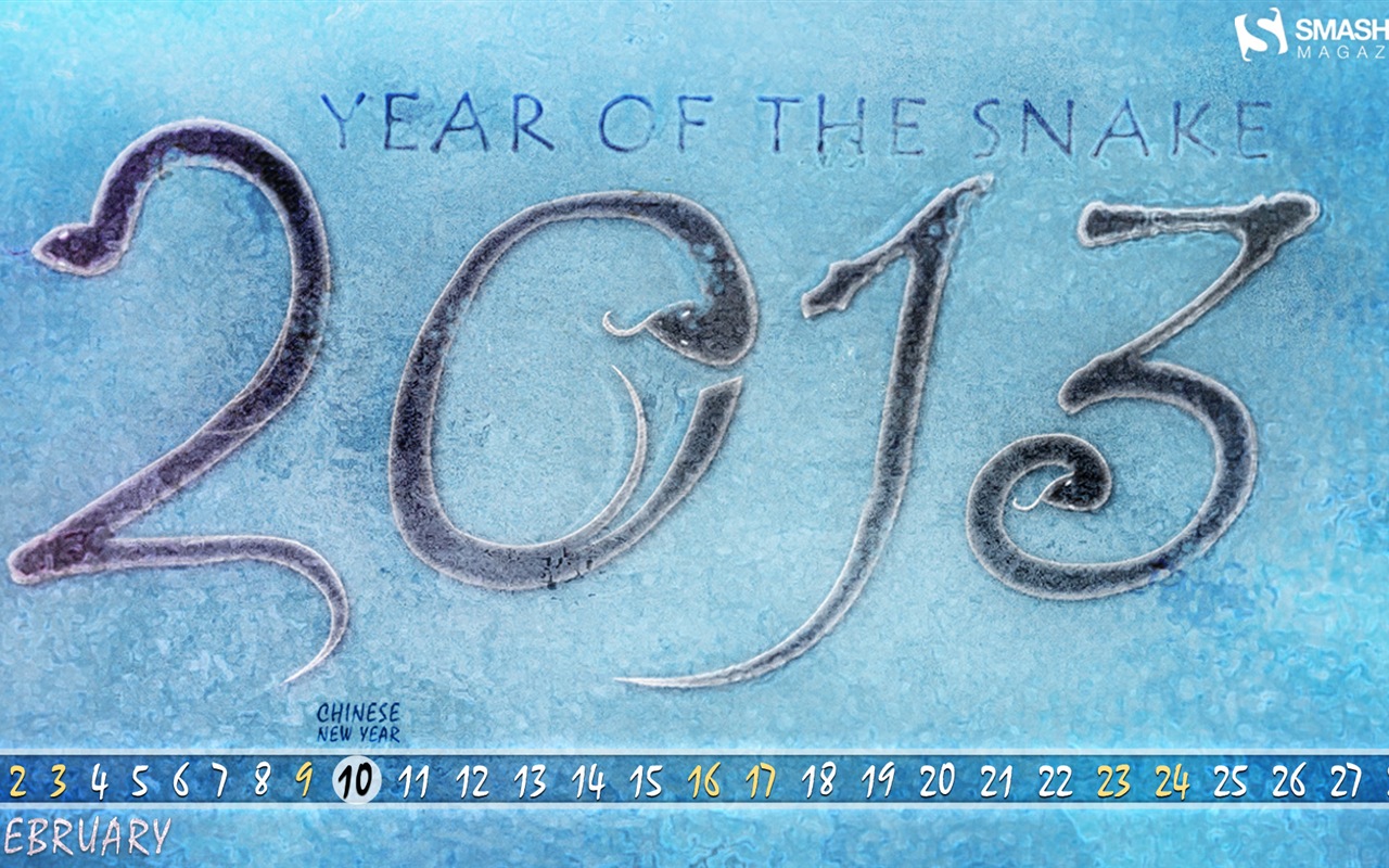 February 2013 Calendar wallpaper (2) #15 - 1280x800