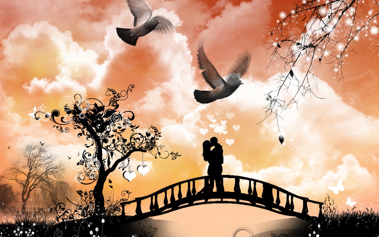 Warm und romantischen Valentinstag HD Wallpaper #20 - 1280x800