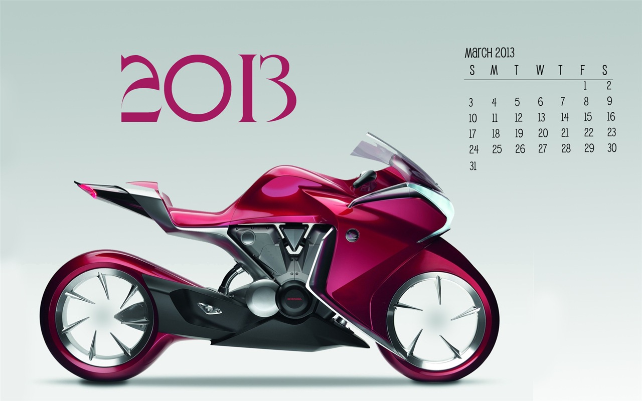 März 2013 Kalender Wallpaper (2) #19 - 1280x800