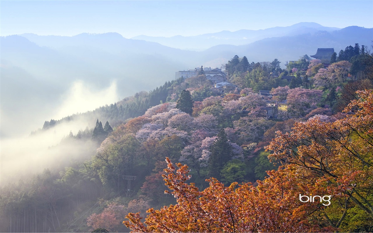 Microsoft Bing écran HD: Japonais papier peint thème du paysage #12 - 1280x800