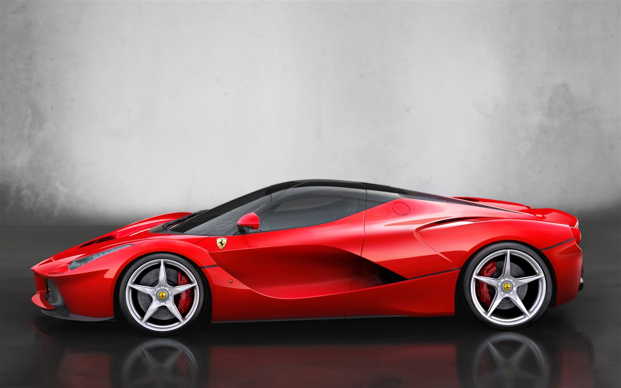 2013 Ferrari LaFerrari 法拉利LaFerrari红色超级跑车高清壁纸4 - 1280x800