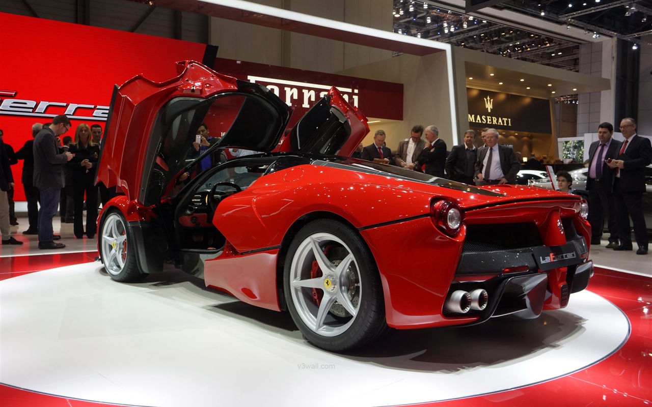 2013 Ferrari LaFerrari 法拉利LaFerrari红色超级跑车高清壁纸17 - 1280x800